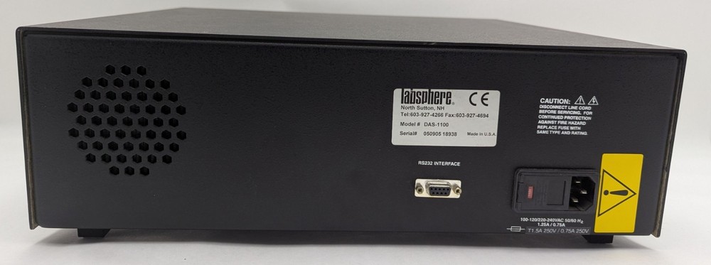 Labsphere DAS-1100 Diode Array Spectrometer 350-1050nm Lab Precision Analyzer