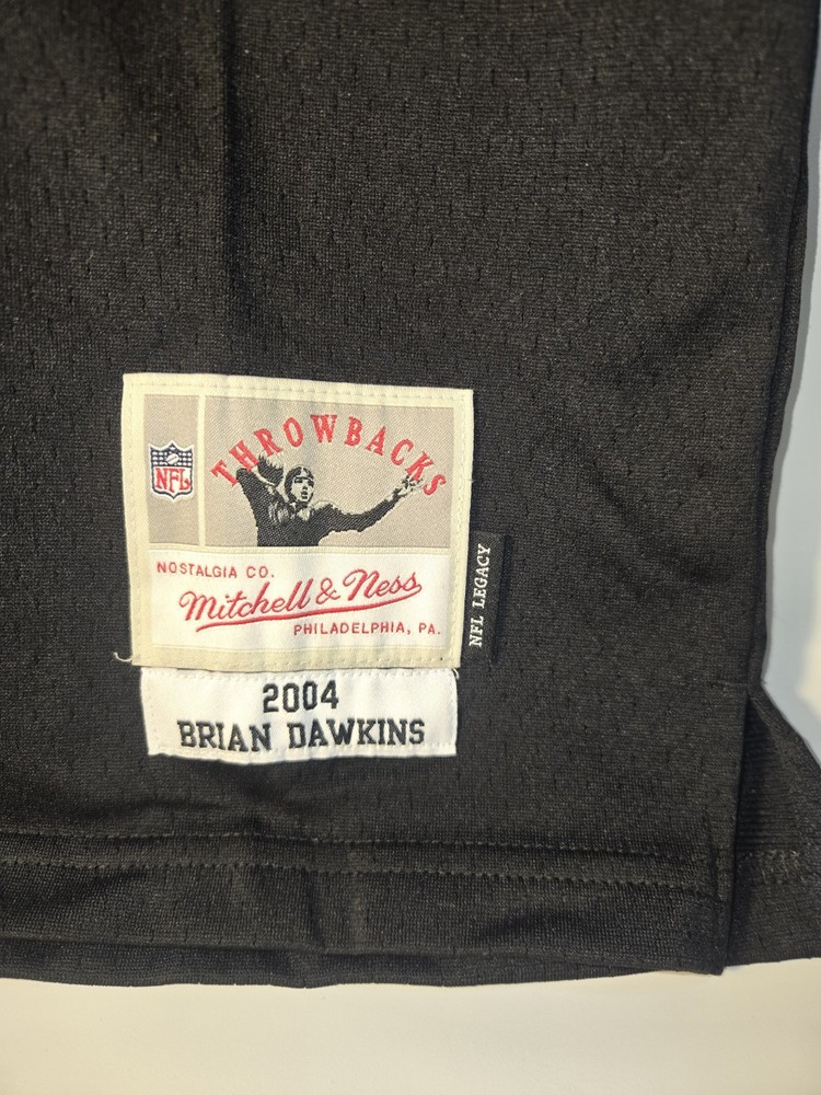 Mitchell & Ness Eagles Brian Dawkins NFL Throwbacks Legacy Jersey Boys M 10/12