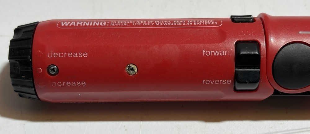 Milwaukee Screwdriver Model 6539-1 2.4v
