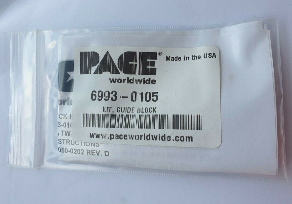 PACE 6993-0105 GUIDE BLOCK KIT  (IN27S2)