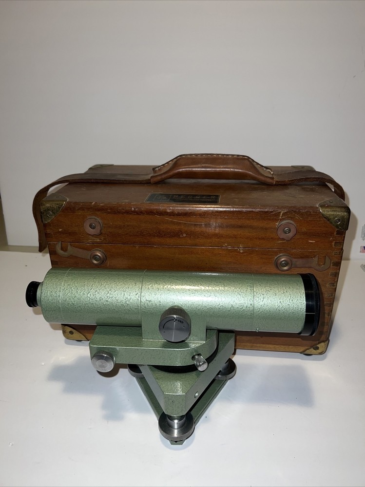 Berger Engineering Instruments Level Survey Model SLX-33 Transit w/ Wood Case
