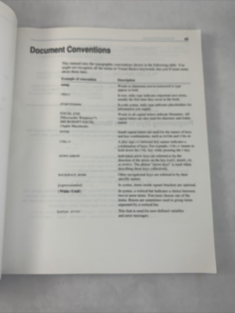 Microsoft Office Excel 5.0 User Guides Visual Basic Getting Started Vintage 1994