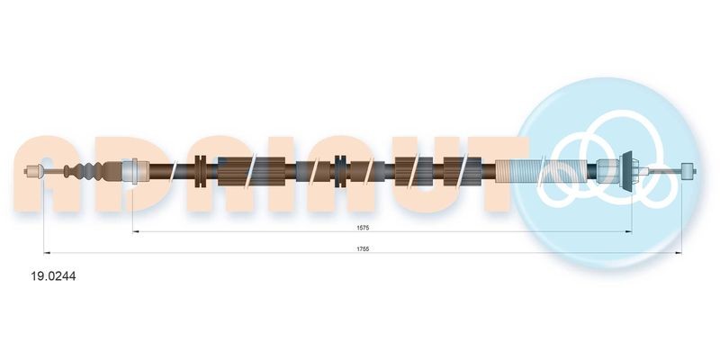Cable Pull, parking brake ADRIAUTO 19.0244