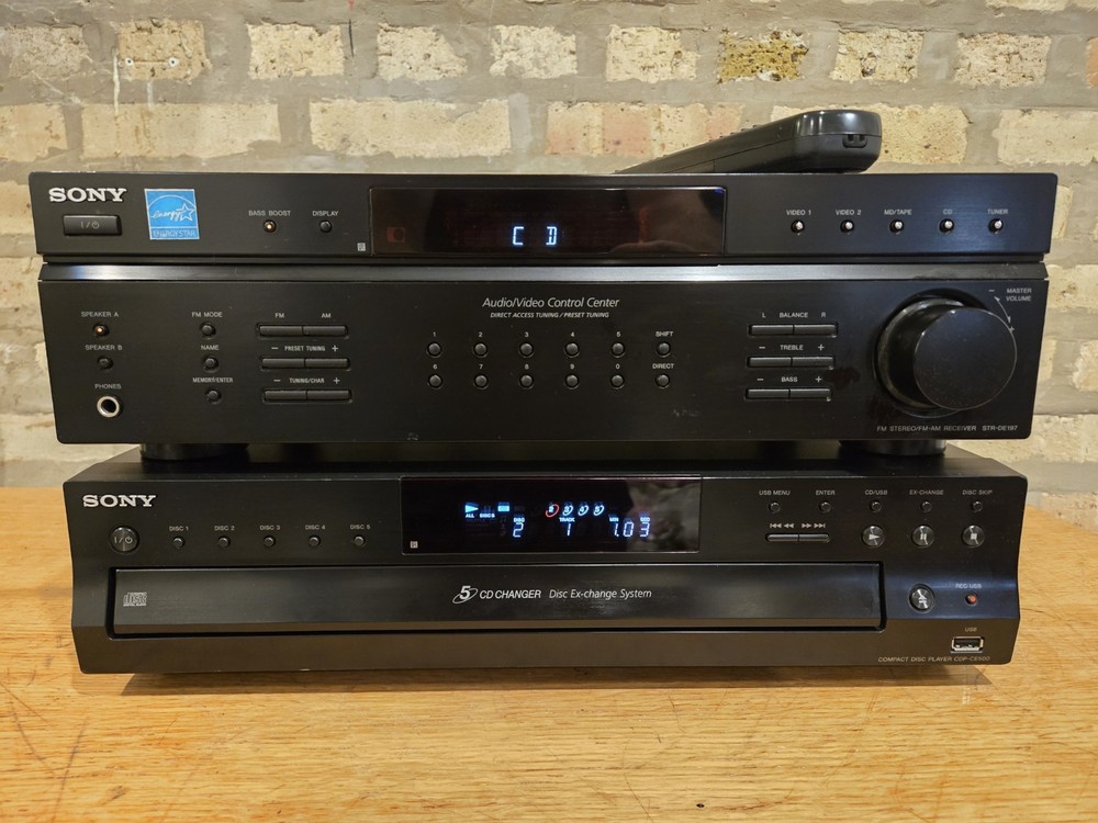 sony cd / usb stereo system with remote Serviced Fully Functional