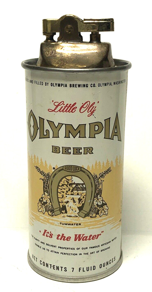 OLYMPIA BEER CAN CIGARETTE LIGHTER