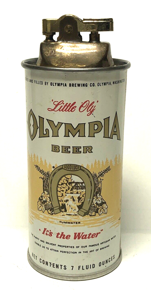 OLYMPIA BEER CAN CIGARETTE LIGHTER