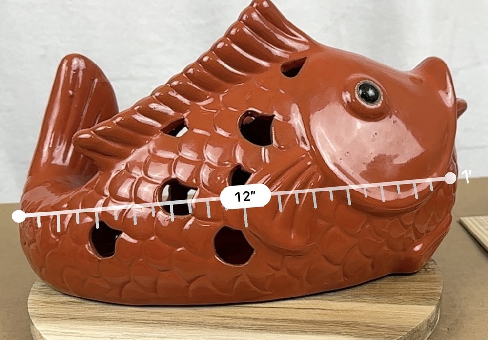 Koi Fish Large Inscent Burner Candle Holder Home Decor