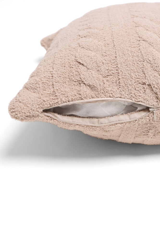 ComfyLuxe Solid Color Braided Cable Knit Cushion Cover