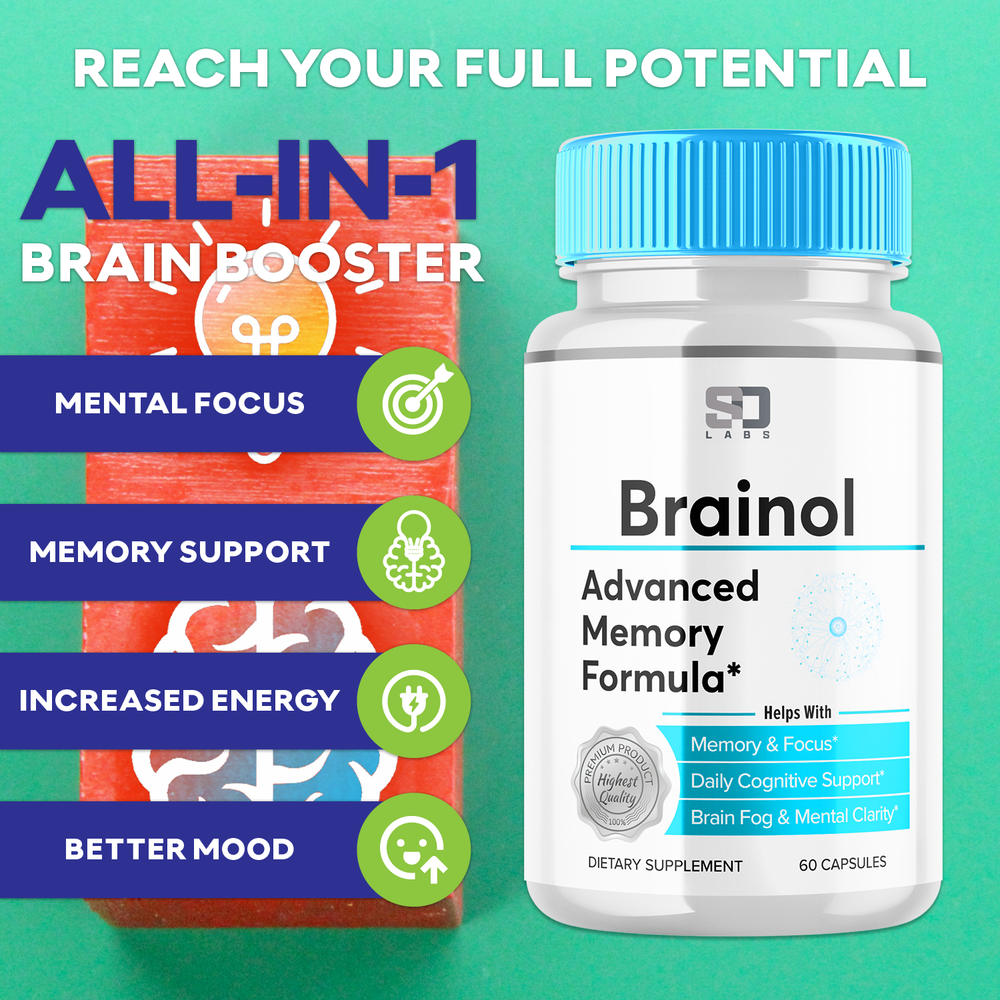 Brainol Advanced Memory & Focus: Supports clarity and concentration (1 Pack)