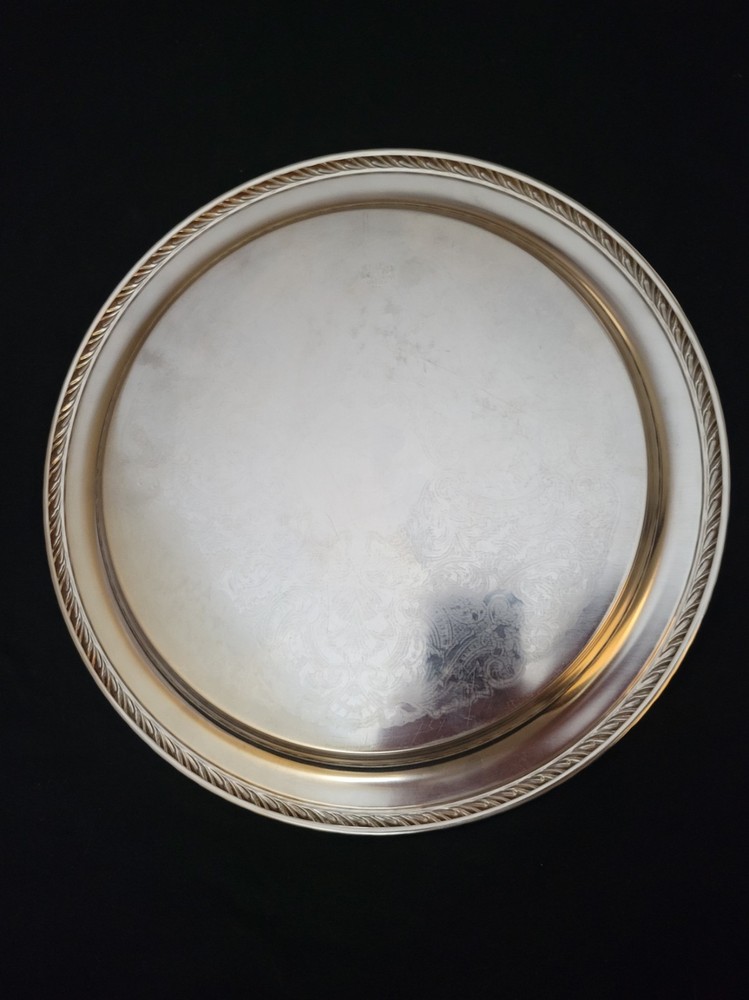 Oneida 12" Silverplated Serving Tray, Arcadia Design, Ca. 1960's-1980