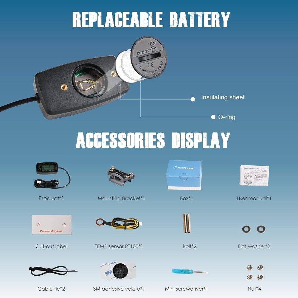 Wireless Hour Meter for Outdoor Equipment