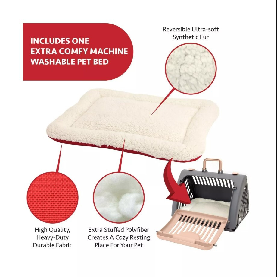 🔥Cat Carrier with Bed Foldable Travel Cat Carrier Up to 25lbs-Sport Pet Designs