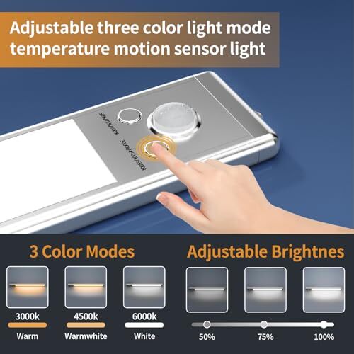 Under Cabinet Lights,76 LED Operated Motion Sensor Light 2Pack-9.5inch