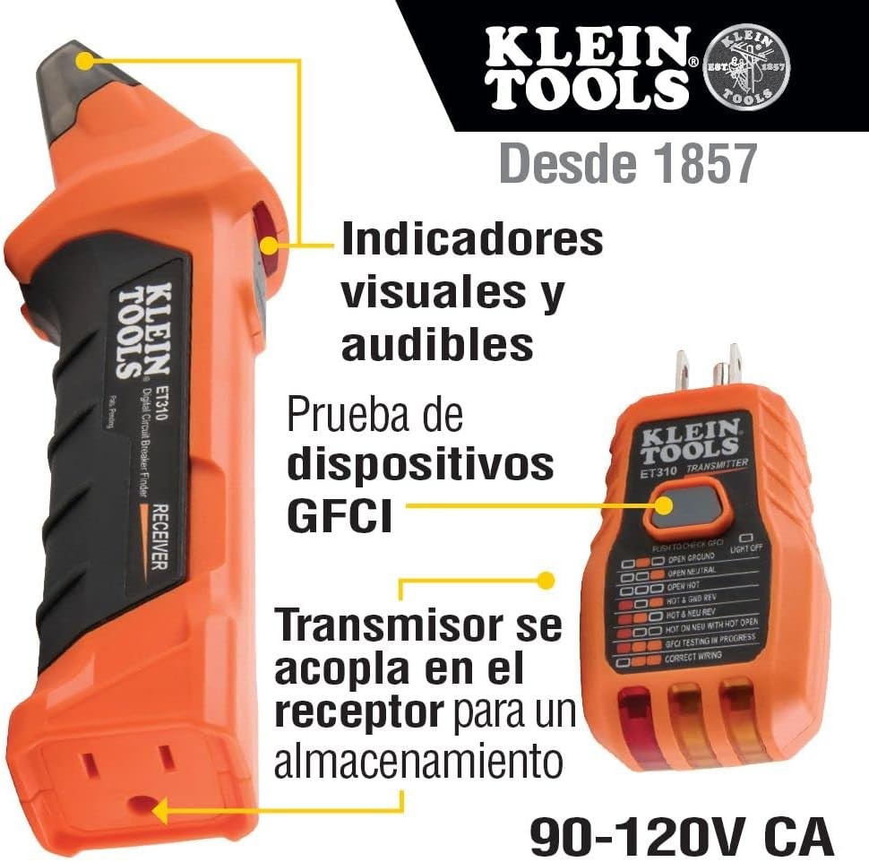 Klein Tools Electrical Test Kit with Voltage Detector Black, Red, yellow