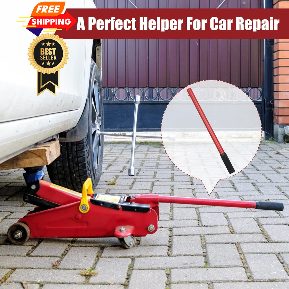 Windspeed Horizontal Hydraulic Jack Handle, 2 Ton Floor Medium, Red