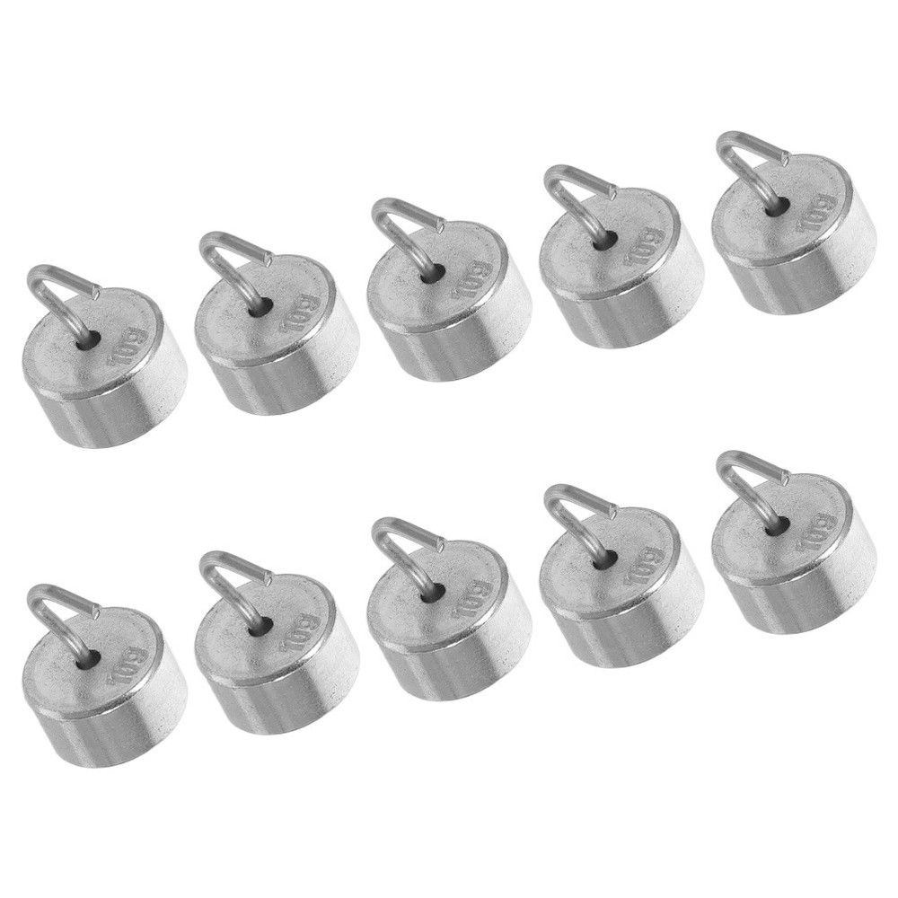 10 Pcs Scale Calibration Weight Set Hooked Kits Small Craft Weights