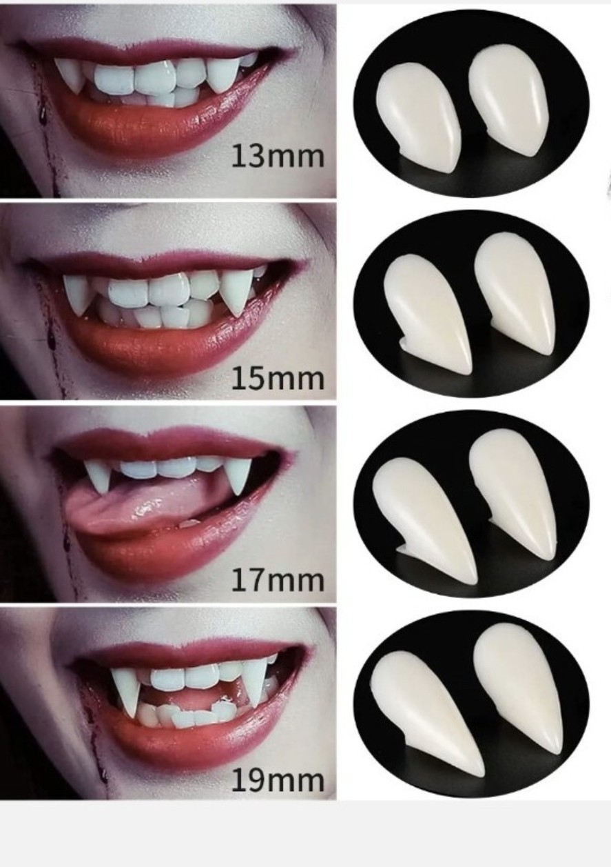 Custom Retainer Upper with Vampire Fangs, made for a great fit. fast shipping.