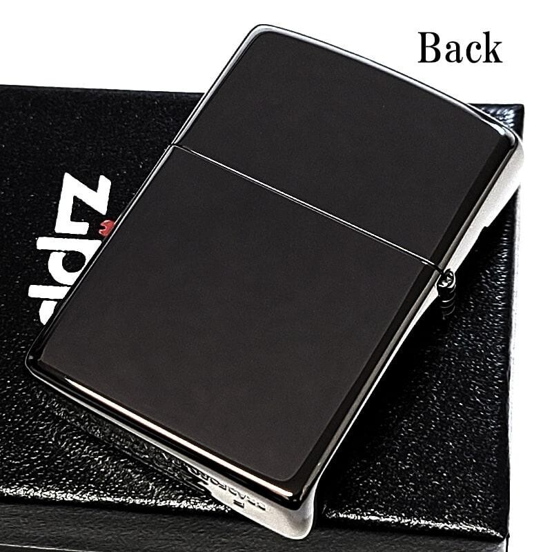 Zippo Camera Black Nickel Etching Engraving Black leather-effect print