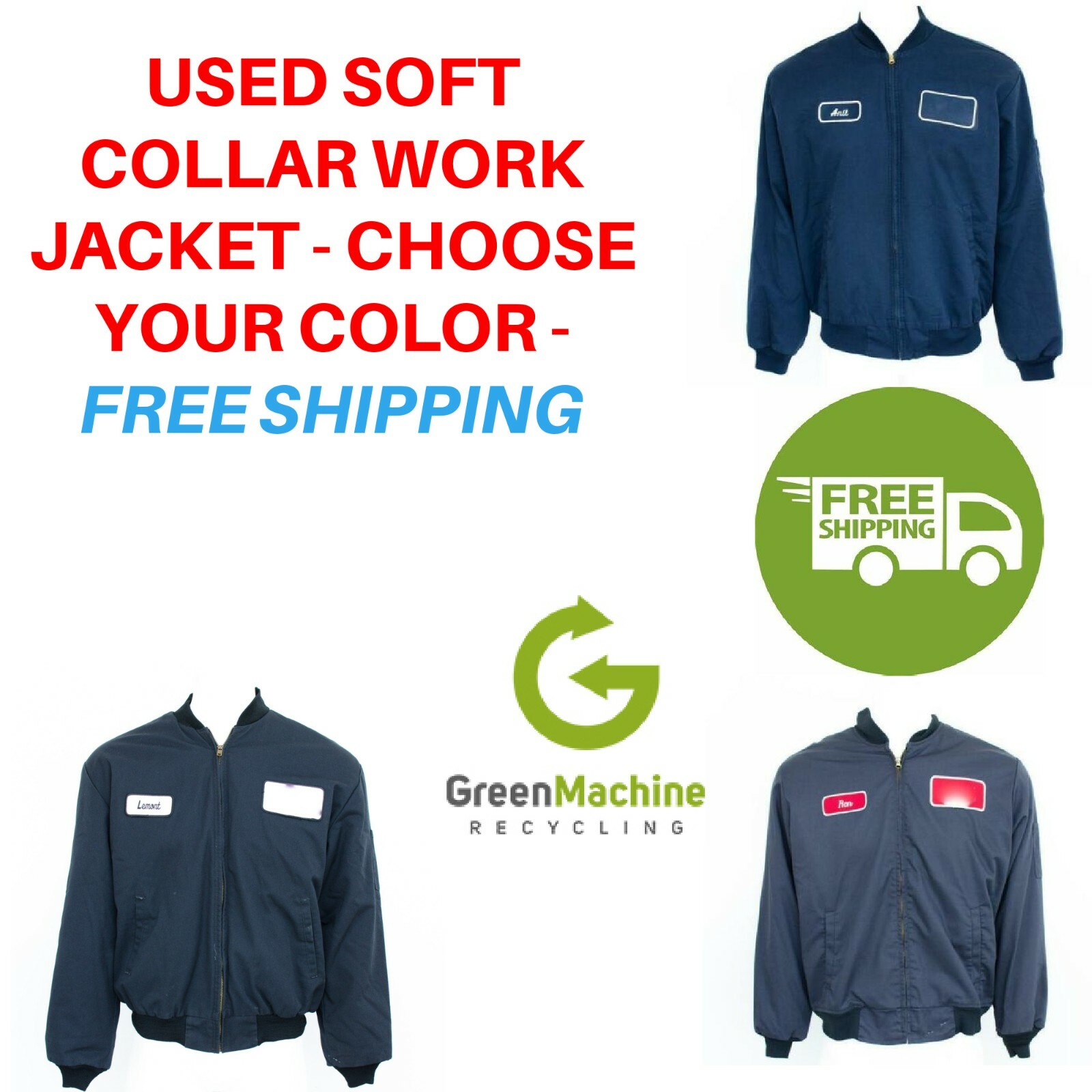 Used Work Coats Used Work Jackets Cintas, Redkap, Unifirst, G&K etc. FREE SHIP