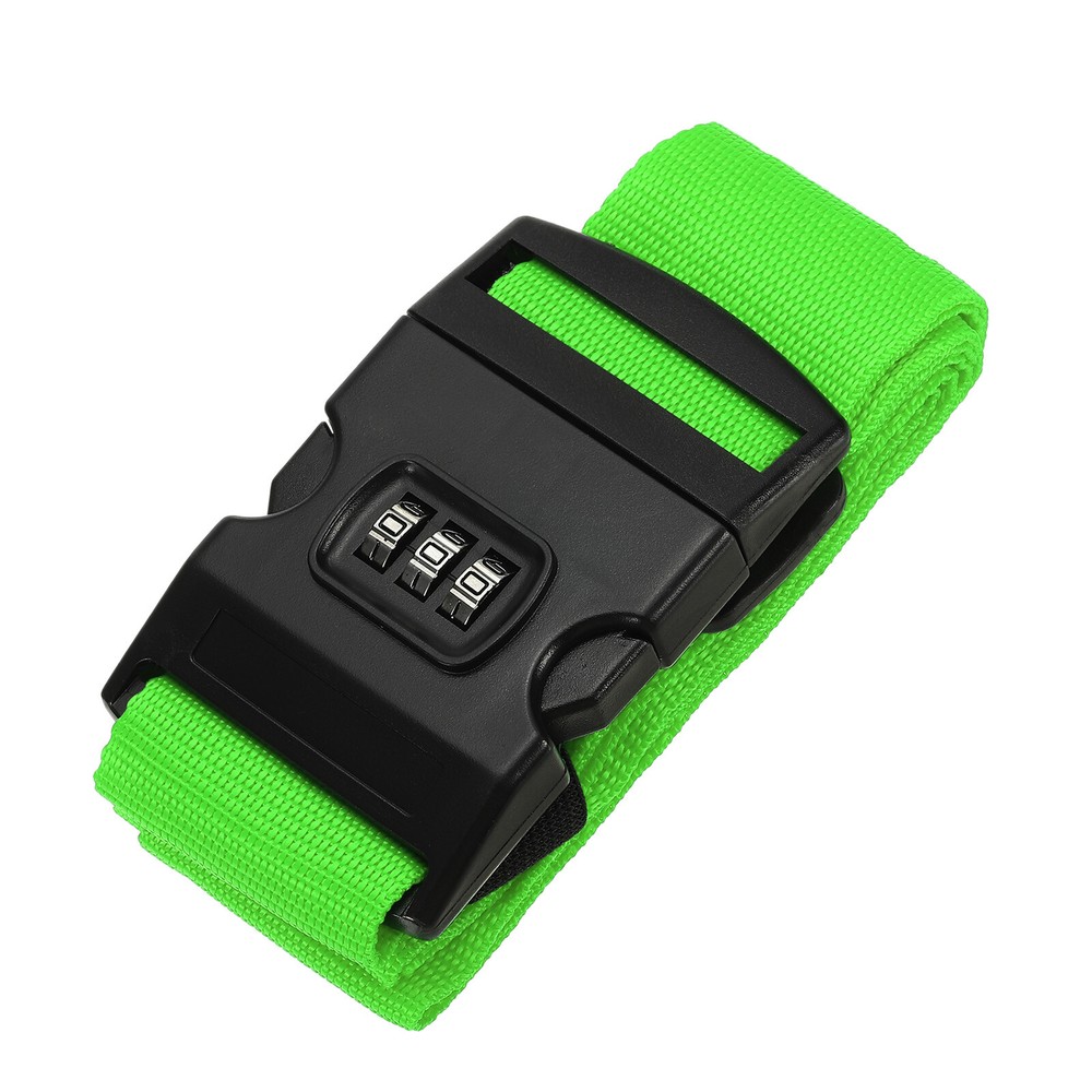 Luggage Straps with Combination Lock TSA Approved Green