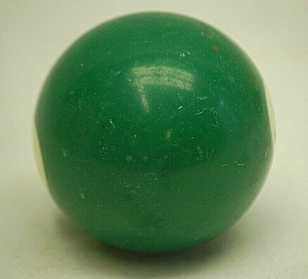 Pool Table Billiard Ball #6 Solid Green Vintage Replacement Piece