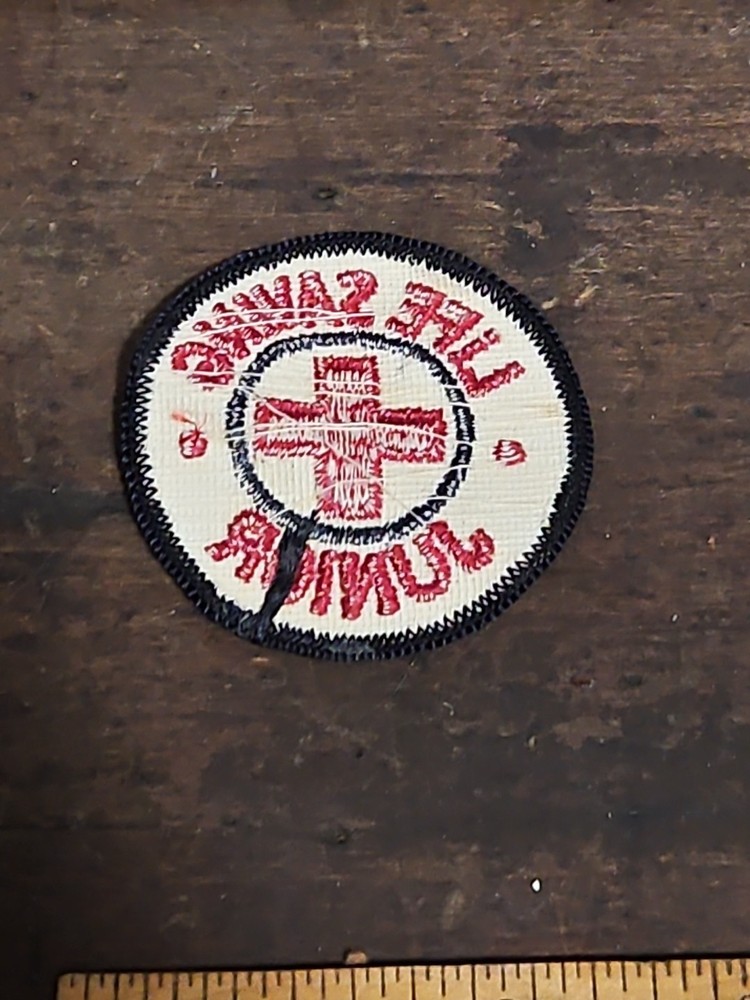 Vintage Red Cross Life Saving Junior Embroidered Patch