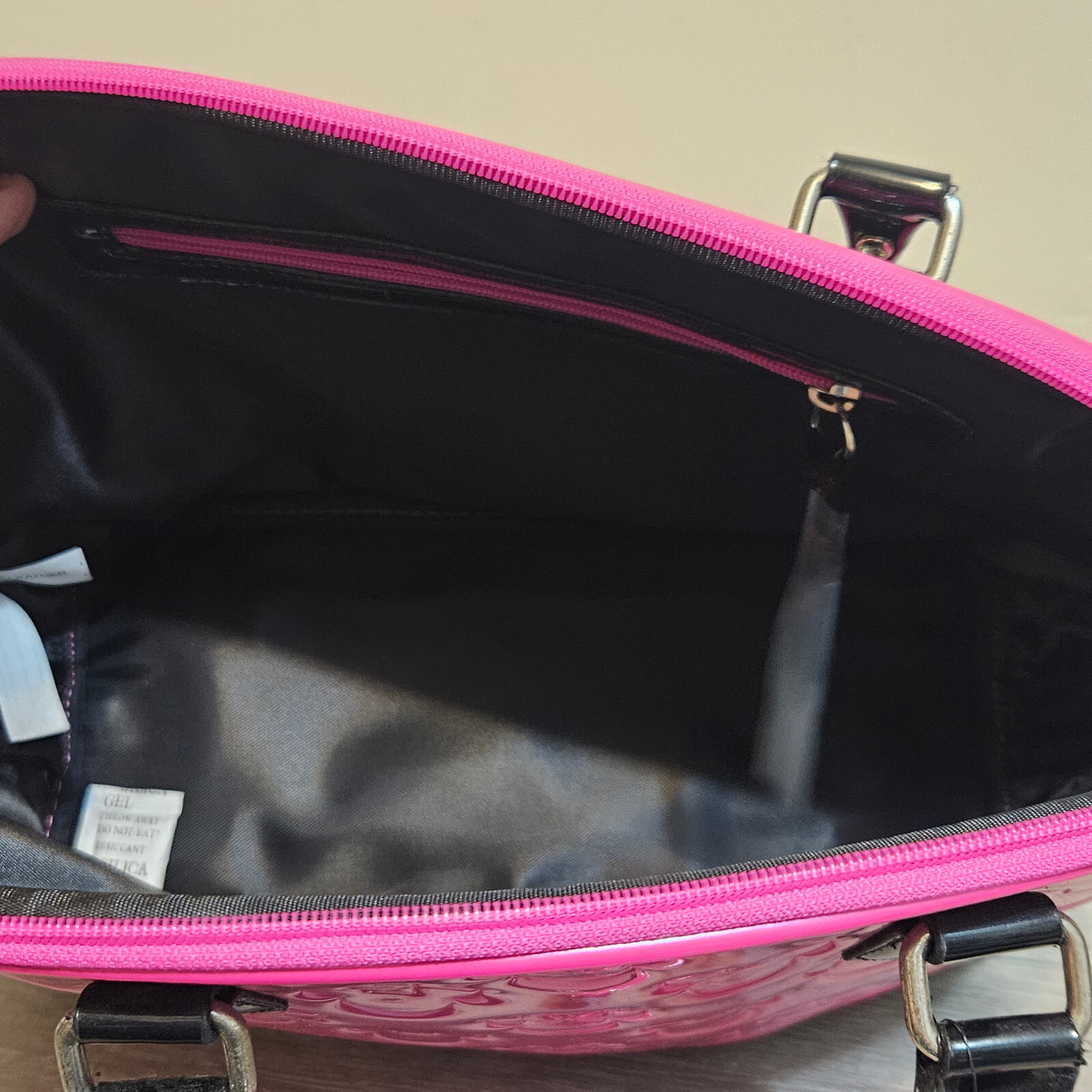 DISNEY x LOUNGEFLY Pink Minnie Loves Mickey Large Dome Satchel Bowling Bag NWD