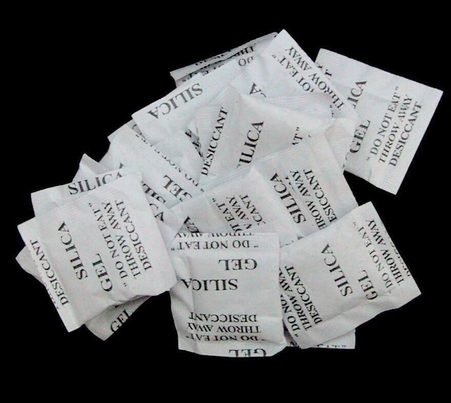 100 - Silica Gel Packets - Desiccant - 1/2 Gram Fast ship from U.S.A. Non-Toxic