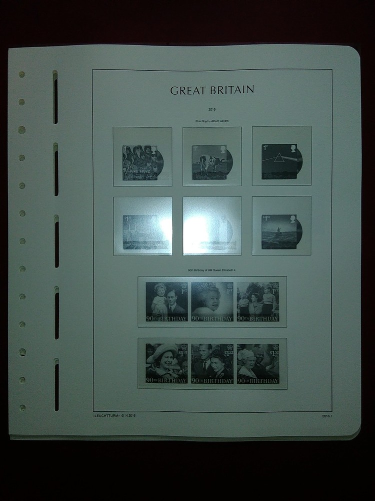 LIGHTHOUSE Commemorative Hingeless album pages Great Britain 2016 Used R201601