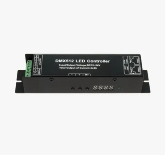 DMX 512 Decoder LED Decoder and Driver RGBW 4 Channel Dimmer DC12V-24V