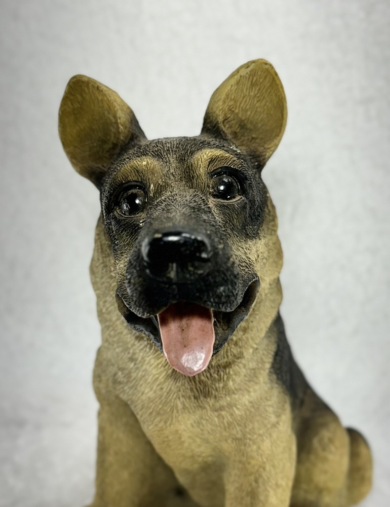 German Shepherd Poly Resin Dog Statue