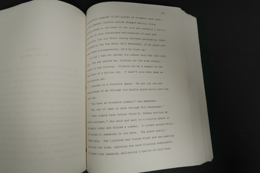 Vertical Coffin Original Book Script Stephen J. Cannell Studios Collection 2003