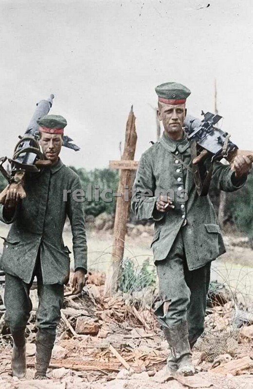 PICTURE PHOTO WW1 GERMAN SOLDIERS WITH MACHINE GUNS 7151