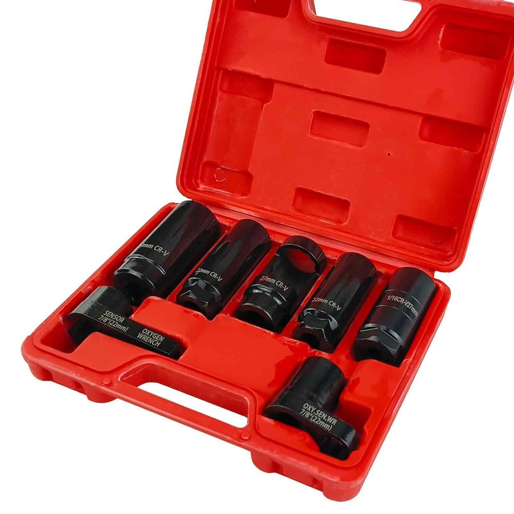 Oxygen Sensor & Oil Pressure Sending Unit Master Sensor Socket Tool Set 7Pcs