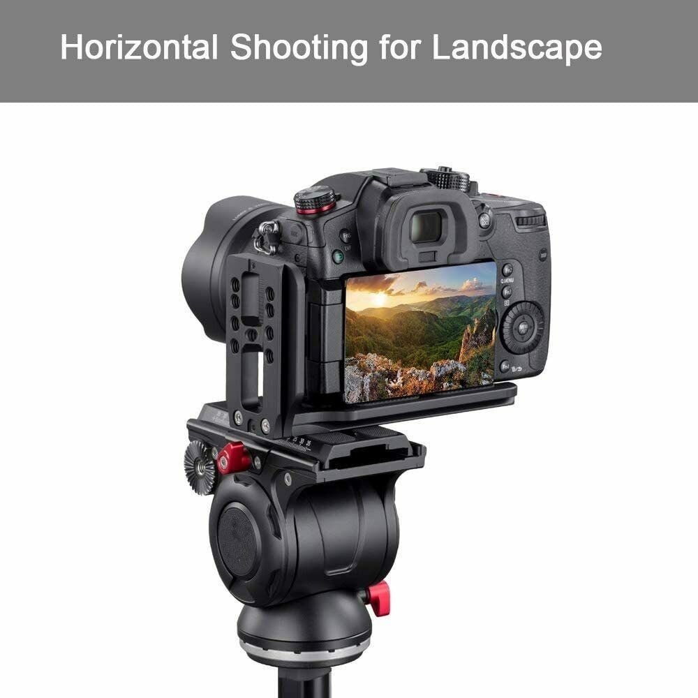 Universal DSLR Camera L Bracket Vertical Horizontal Switching Tripod Head Plate