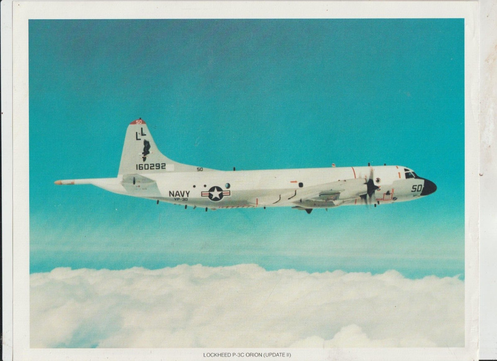 Lockheed P-3C Orion Update II Print Lithograph 8.5 x 11