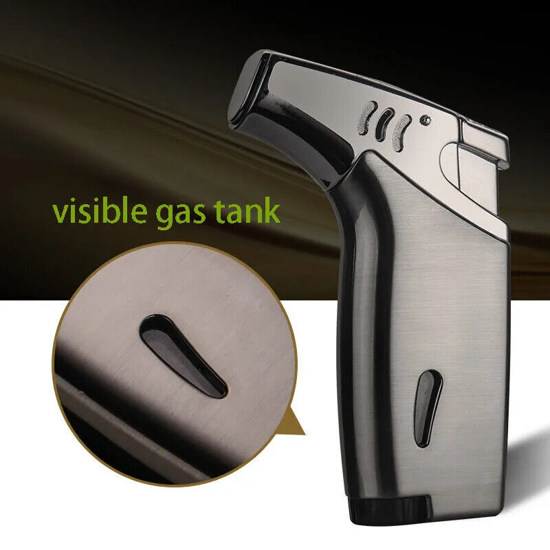 Jet Flame Torch Lighter Kitchen Cigar Adjustable Gun Welding Refillable Butane