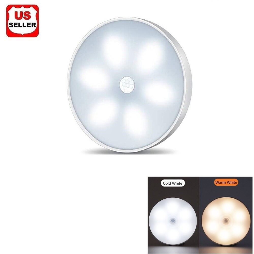 Motion Sensor LED Night Light Battery Powered Indoor Closet Cabinet Wall Cabinet