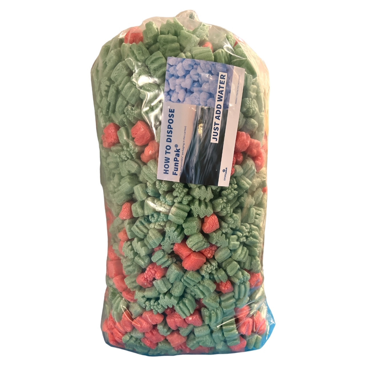 FunPak Packing Peanuts Christmas Love MiniPack .6 cu ft Biodegradable