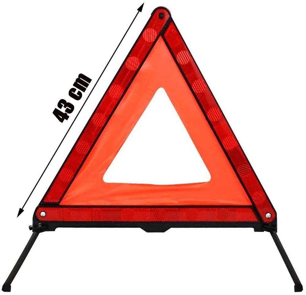 Warning Triangle Euro With Storage Box, ECE RED, 2 Pack