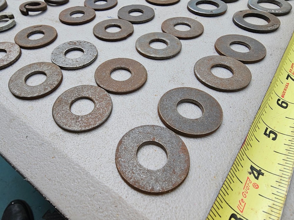 25JJ76 ASSORTED WASHERS, 66 COUNT, GOOD CONDITION