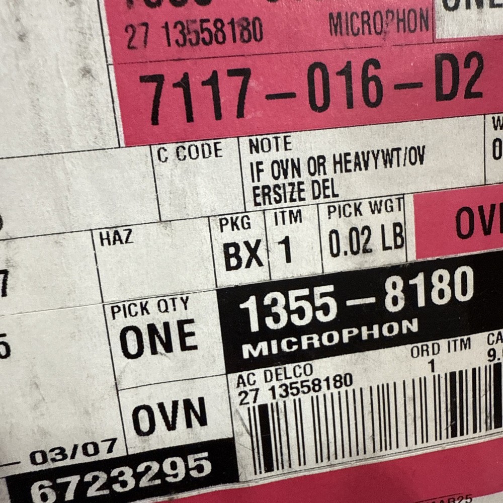 Genuine GM Microphone 13558180