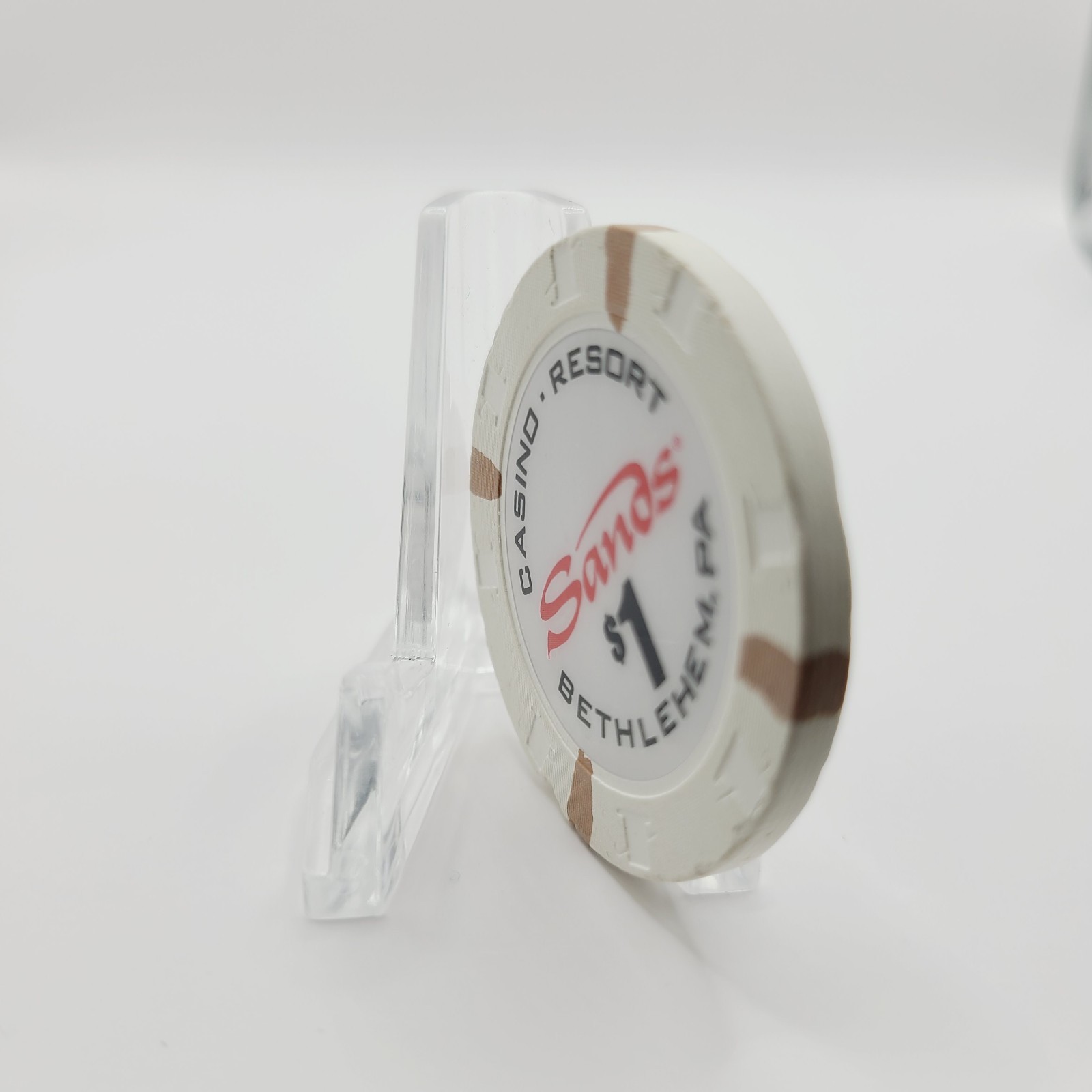 Sands Casino Bethlehem Pennsylvania $1 Casino Chip