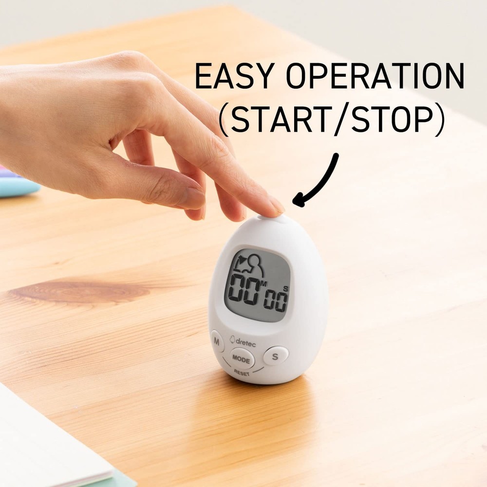 dretec Interval Timer Stopwatch | Count-Down & Count-up | Notification Green