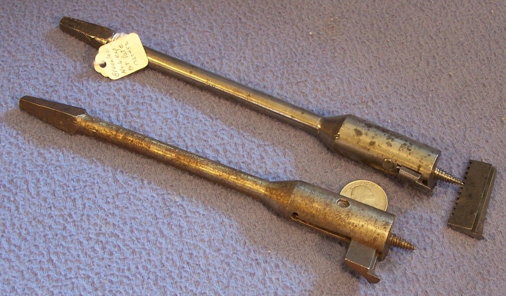 2 expansive bits Union & Greenlee Expansive Adjustable Auger For Bit Brace