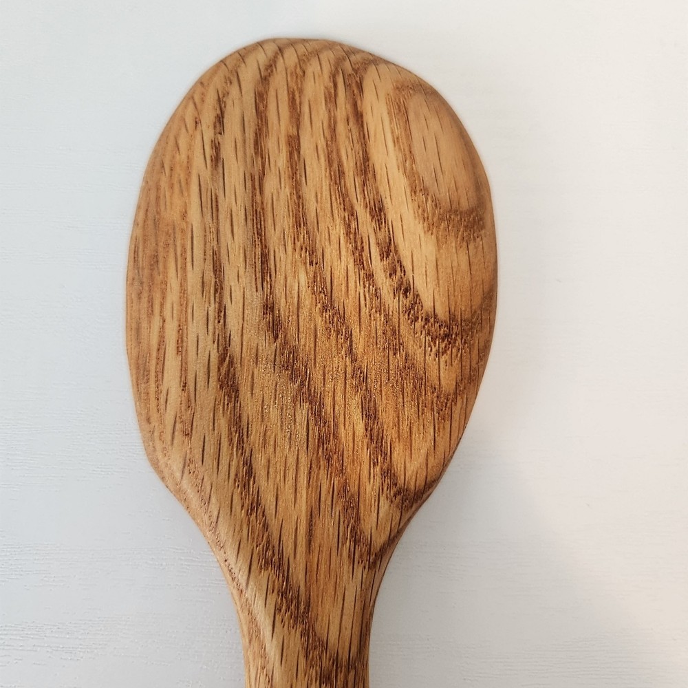 Handmade Gorgeous Oak Spoon 11" long