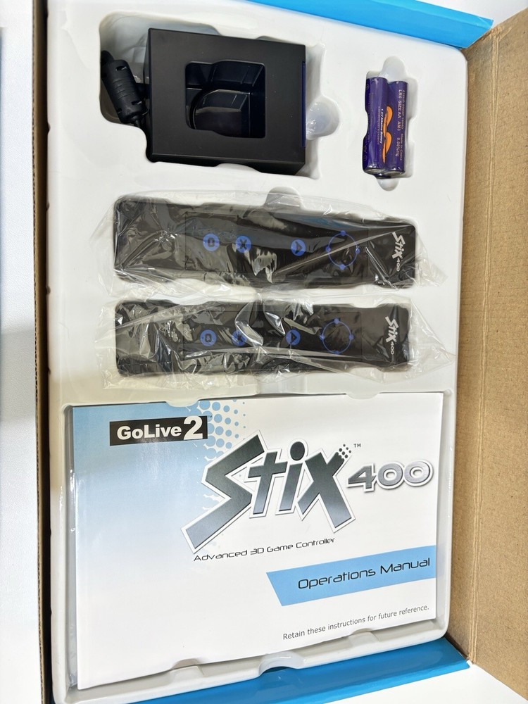 RETRO — 2008 — GO LIVE 2 Stix 400 3D Game Controller Combo Starter Pack