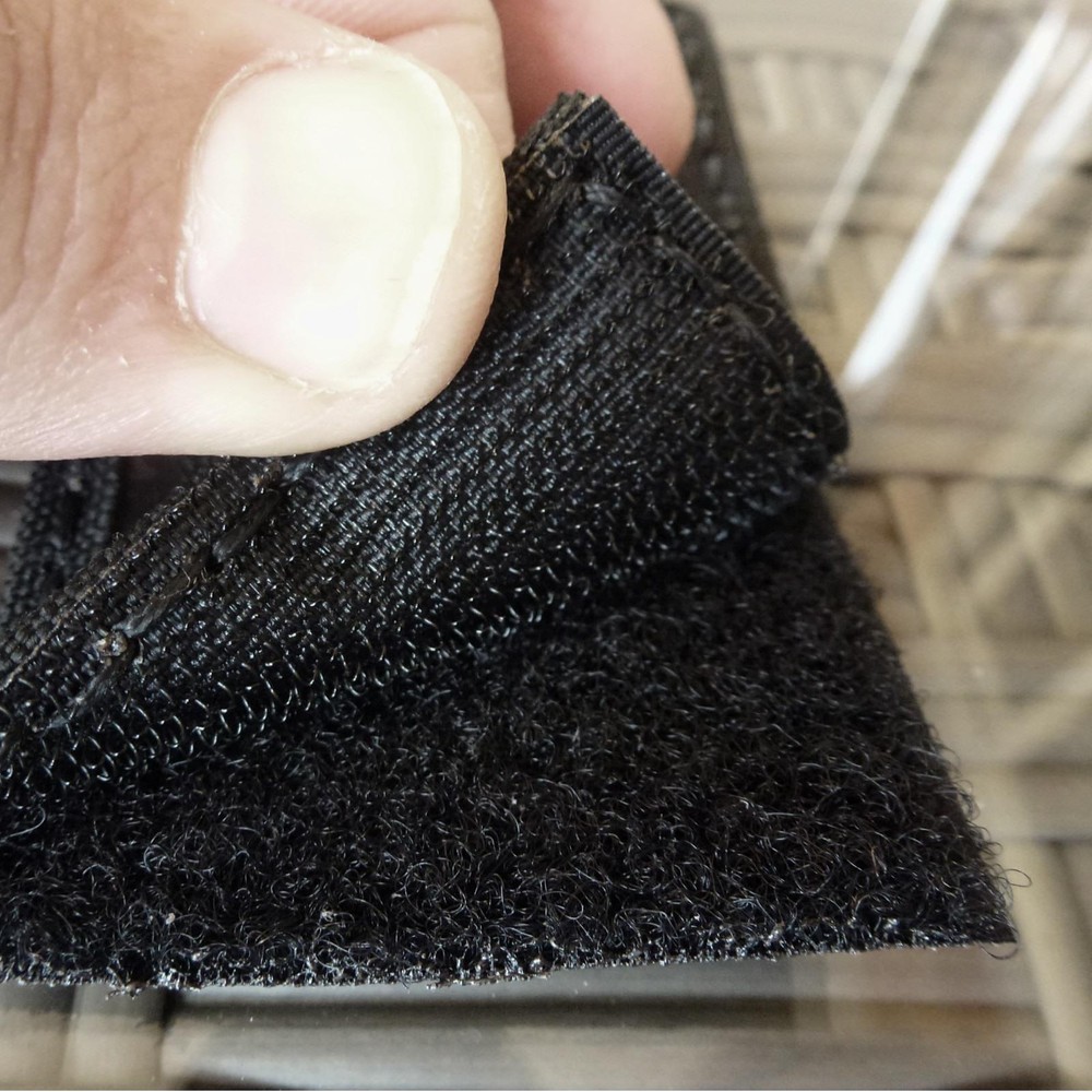 Security name tape black reflective white protective services patch