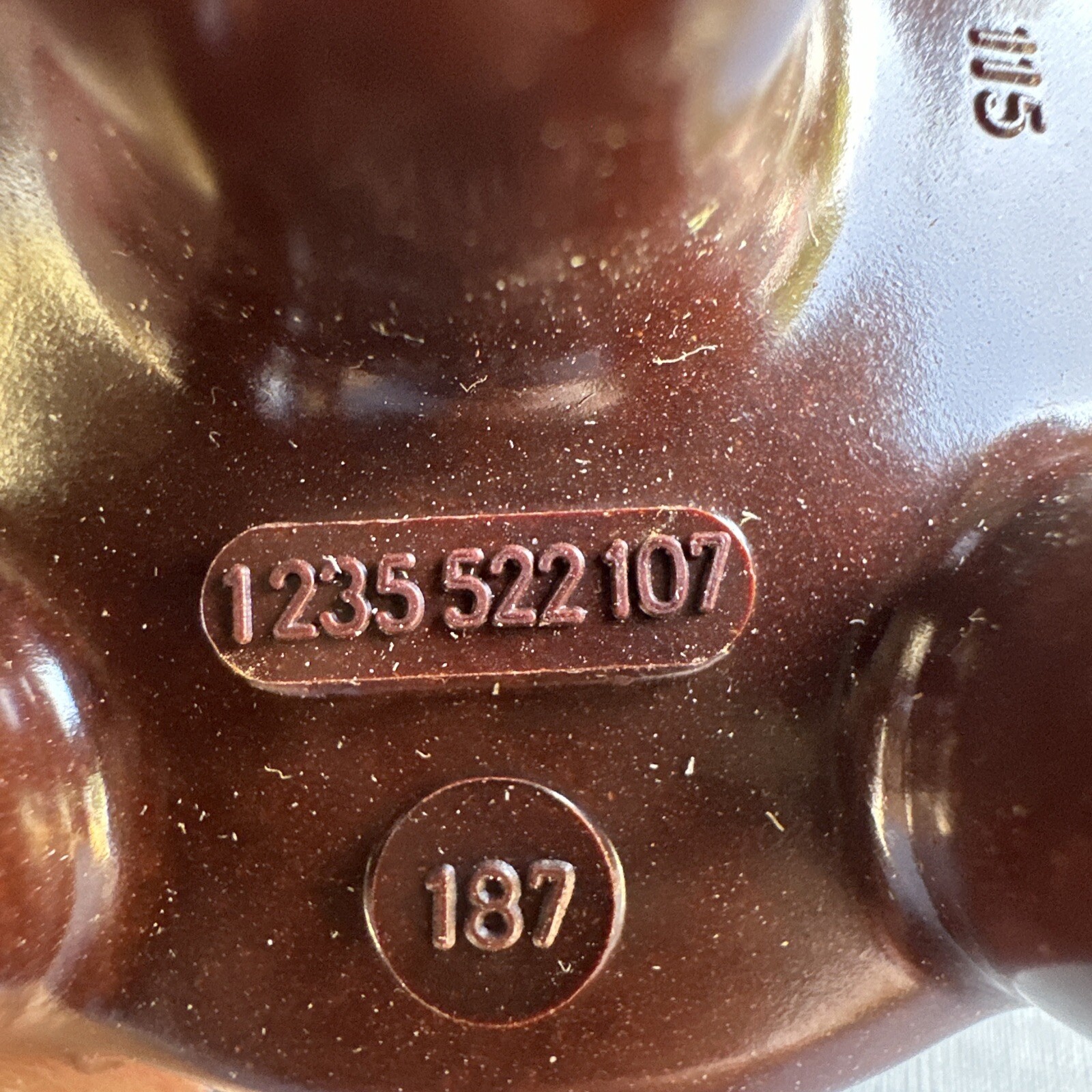 Vintage NOS Bosch 1235522107 187 Distributor Cap BMW Volvo MADE IN GERMANY