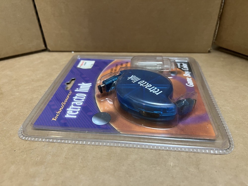 Vtg Rare New Gameboy Color Accessory TechnoSource Retracto Link Cable System